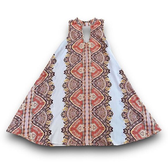 Xhilaration Multi Color Tribal Print Above the Knee Mini Dress Women’s Size Medi - Picture 3 of 12